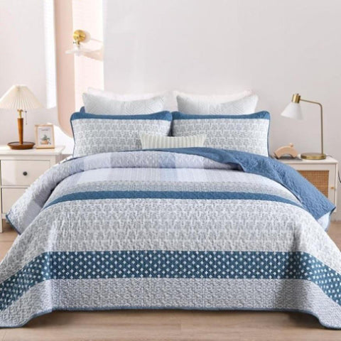 Dazzling Quilted bedspread and pillowcovers set Add Sparkle to Your Space - Queen size V745-MAC080481Q13U