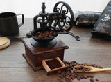 Vintage Hand Coffee Grinder - Manual Crank Flower Grinder with Classic Design V1263-JX-4435