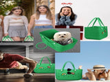 EVA Beach Tote Bag for Swimming, Pool & Travel Waterproof Washable Rubber Handbag with 2 Random V1107-CS-STDDBLS