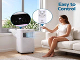 Devanti Portable Air Conditioner 9000 BTU 3-in-1 with Remote Control PAC-B-9000-WH