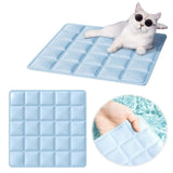 Pet Cooling Mat - 16"x16" Dog & Cat Cool Pad - No Water or Electricity Needed - Non-, Foldable & V1366-AZ2-W-16529