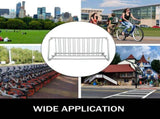 10 Holders Floor Bike Rack, 59" Length All-Steel Grid Bike Rack, 10-Bike Capacity Dual-Side Storage V952-TCJ-10C0000000001V0