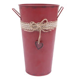 Metal Bucket Planter 1-Pack Vintage Style Storage Container V1192-AZ-W-26792