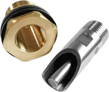 5PCS 1/2 Stainless Steel Automatic Pig Nipple Water Drinker Feeder Waterer 5PCS 1/2 Female to 3/4 V1258-DP02-C-481