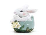 Hodao Easter Bunny Decorations Spring Home Decor Bunny Figurines V1192-AZ-W-11593