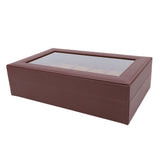 Watch Box with Watch Pillows Vintage Brown Leather 12 Slot Watch Case for Watch Display Storage V1294-YM0901-3117250163711