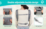 Gray Black outdoor pet backpack, dog backpack, pet carrier, outdoor dog gear, pet travel, dog V1102-136-BLA-73732