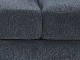 23 Seater Sofa Set Polyester Charcoal Fabric Multilayer Two Pillows Individual Pocket Spring V43-SET-MLN-3S-2S-CH