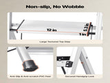 3 Step Ladder, Folding Step Stool with Wide Anti-Slip Pedal and Comfort Handgrip, 150 kg Capacity V952-LHJBGTSB00002PVUB001V0