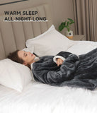 Wearable Heated Blanket Blanket With Sleeves Heated Throw Temperature - Gray - Size 127-177cm V1102-114-28959-GRY-127-177CM