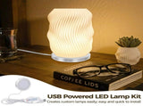 6 PCS LED Lamp Kit, USB Powered LED Light with Inline Switch, 3 Color Modes, 10 Brightness Levels, V1192-AZ-W-18304