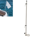Boat Yacht Flag Pole for Rail Mount, 22.2-25mm, Marine Grade Stainless Steel, 560mm Length V1366-AZ2-W-14395