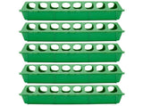5Set Bird Feeding Trough Thicken Birdcage Hanging Feeder Bowl Box Feeding AccessoryGreen V1294-YM0901-3111210045611