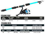 Luya rod 70.86in telescopic fishing rod without spinning wheel fishing set,green V1363-OS-20-GREEN