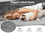 Artiss Convertible Folding Sofa Bed Pull Out Mattress Foldable Lounge Couch Grey SB-B-COMP-DBED-GY
