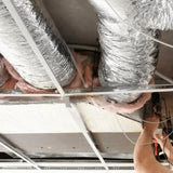 Dryer Vent Hose, 152.4MM Insulated Flexible Duct 7.62M Long with 2 Duct Clamps, Heavy-Duty Three V952-NTJYGD625FT020G41V0