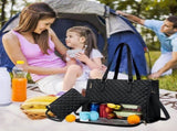 15.6 Inch 2-in-1 Insulated Leak-Proof Handbag and Lunch Bag Cooler Laptop Bag for Work, Brown V1188-MS-325-0147