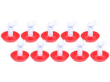 10Pcs Chick Water Drinker Bowl Plastic Poultry Farm Drinking Cups Watering System Supplies V1294-YM0710-3111210291711