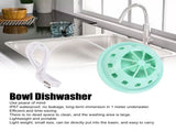 Bowl Dishwasher, USB Powered Mini Dishwasher IP67 Waterproof Home Kitchen no dead space V1192-AZ-W-12088