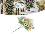 Artificial Flower Exquisite Lifelike Silk Cloth Faux Flower for Photography Wedding Home Shop V1294-YM0512-3115220118813