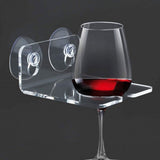 4Set re Acrylic Wine Glass Holder for Bath Time Free Hands Chic Style V1366-AZ2-W-13629
