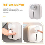 Adjustable Touch Free Wall Mounted Foaming Soap Dispenser Rechargeable White Design V1369-AZ3-W-15668