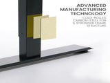 FORTIA Corner Standing Desk, 1730W x 1730W x 750D, 3 Motors, 120kg Load, Sit to Stand Up Electric V219-OFFCMBEQC3KC3K