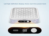 White Rechargeable Nail Dust Collector with Rhinestone Design - Portable Nail Vacuum Cleaner with V888-ELOSUNG57283