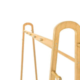 Wood 160x100cm Clothes Rack Slim Stylish Space Saving V63-840831