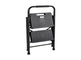 2 Step Ladder, Folding Step Stool with Wide Anti-Slip Pedal and Comfort Handgrip, Lightweight 272 kg V952-YGTTLBWGJPDS7RBCC001V0
