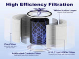 2 Pack True HEPA KILO Filter Replacement Compatible with Afloia KILO, KILOPLUS, KILOPRO, MIRO, MIRO V1258-DP02-C-612