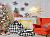 4 Pieces Christmas Wreath Storage Bag Round Buffalo Plaid Wreaths Storage Container Large Zippered V1366-AZ2-W-03418