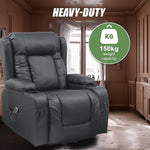 Lift Heated Leather Recliner Electric Massage Chair with USB port V63-847651