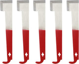 5 Pack Steel Beekeeping Hive Tool J Hook Scraper Bee Frame Lifter and Equipment for Beekeepers V1259-DP01-A-530