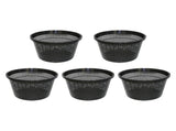 5 Pcs Aquatic Baskets,Heavy Duty Mesh Pond Container for Water Garden Aquarium,8.54in Round Net Pot V1369-AZ3-W-14732