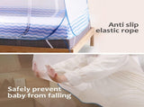 Pop UP Net Tent Curtains,win Queen size Folding Design with Net Bottom for Baby Adults Trip V1369-AZ3-W-06504