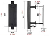 30 cm Sliding Door Handle Door Knob Garage Handle Sliding Door Knob Set Barn Door Handles V1188-MS101-03215-1