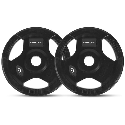 CORTEX 10kg Tri-Grip Olympic Plates 50mm V420-CSST-WPOTG100-2