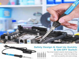 60W Soldering Iron Kit Welding Solder Station Wire Desoldering Pump Multimeter V201-BCZ0060008AU
