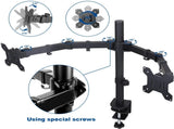 360 Degree Rotation Dual LCD LED Monitor Desk Mount Stand Fits 2 Screens Up to 27" V178-34133