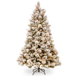 7.5ft 229cm Snowy Bedford Christmas Tree 1012 tips 800 LED Lights 112_NATSB112