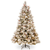 7.5ft 229cm Snowy Bedford Christmas Tree 1012 tips 800 LED Lights 112_NATSB112