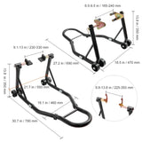 VEVOR Motorcycle Front & Rear Stand Lift 850 lbs Spoolift Paddock Swingarm Arm V952-YBSJZJTZXCXCS7LU8V0