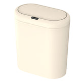Beige Smart Sensor Trash Can 15L Capacity, Compact Design for Home Use with Automatic Induction V888-ELOSUNG36786