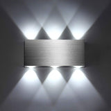 LED Wall Light 18W Indoor Square Aluminum Up Down Lamp Cool White for Bedroom Office Hallway V1237-ZY-522-0062