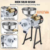 3000W Electric Grain Grinder Corn Wheat Flour Cereal Mill Wet & Dry V952-DDMPSGWYMJLJOM53QV3