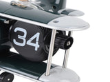 Airplane Flip Clock 12 Hours Retro Battery Powered Auto Flip Desk Clock for Living Room Bedroom V1294-YM0901-3115240119811