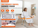 Swivel Shower Chair 360 Degree, Adjustable Shower Seat with Armrests and Backrest for Inside Shower V952-GDSYGZYTLSLKA9NI1V0