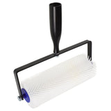 12 Inch Spiked Roller for Self-Leveling Floor Applications, White Plastic Bubble Remover Tool for V1192-AZ-W-22568