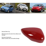 Mirror Cover with Reinforced Protection and Weatherproof ABS Compatible with Fiesta 2008-2017 Red V1237-ZY-715-290